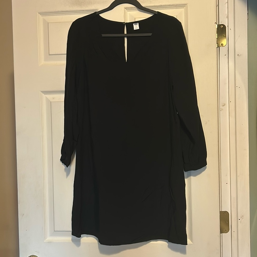 Old Navy Long Sleeve Dress Size Small Black